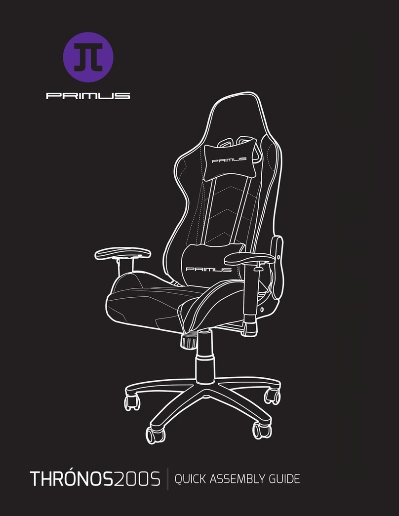 Primus THRÓNOS200S Quick assembly guide Primus THRÓNOS200S Quick assembly guide