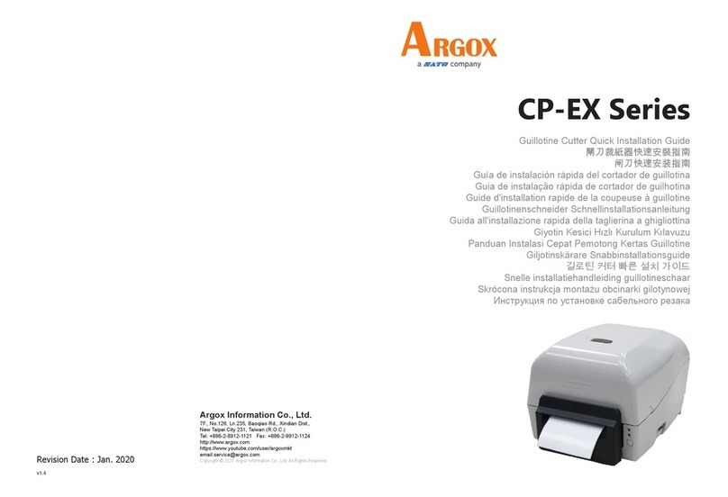 SATO ARGOX CP-EX Series Quick installation guide