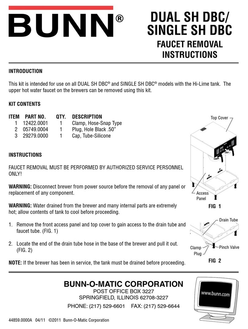Bunn DUAL SH DBC User manual