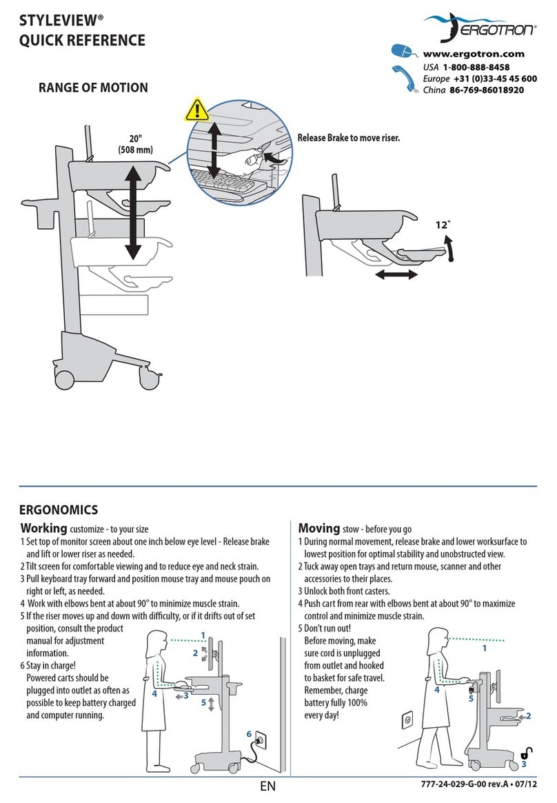 Ergotron STYLEVIEW Series User manual Ergotron STYLEVIEW Series User manual