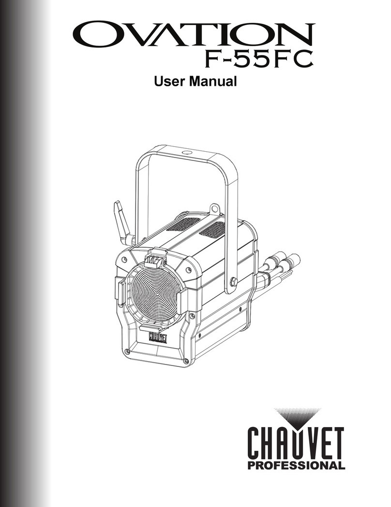 Chauvet Ovation F-55FC user manual Chauvet Ovation F-55FC user manual