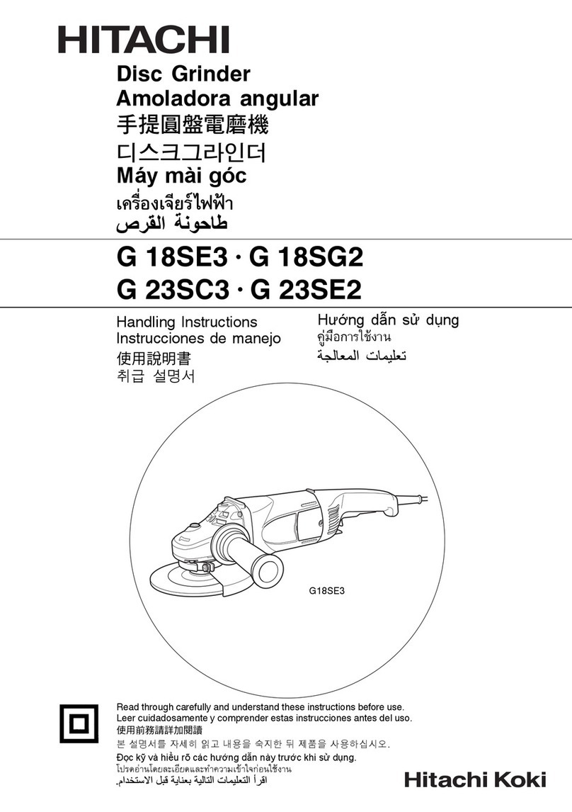 Hitachi G 18SE3 User manual