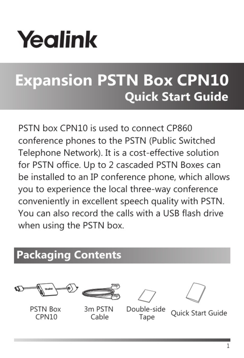 Yealink Expansion PSTN Box CPN10 User manual