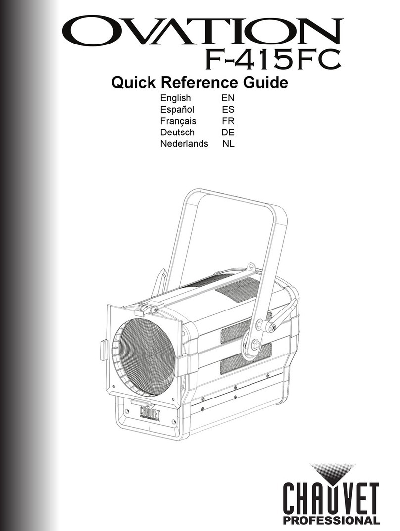 Chauvet Ovation F-415FC Quick reference guide