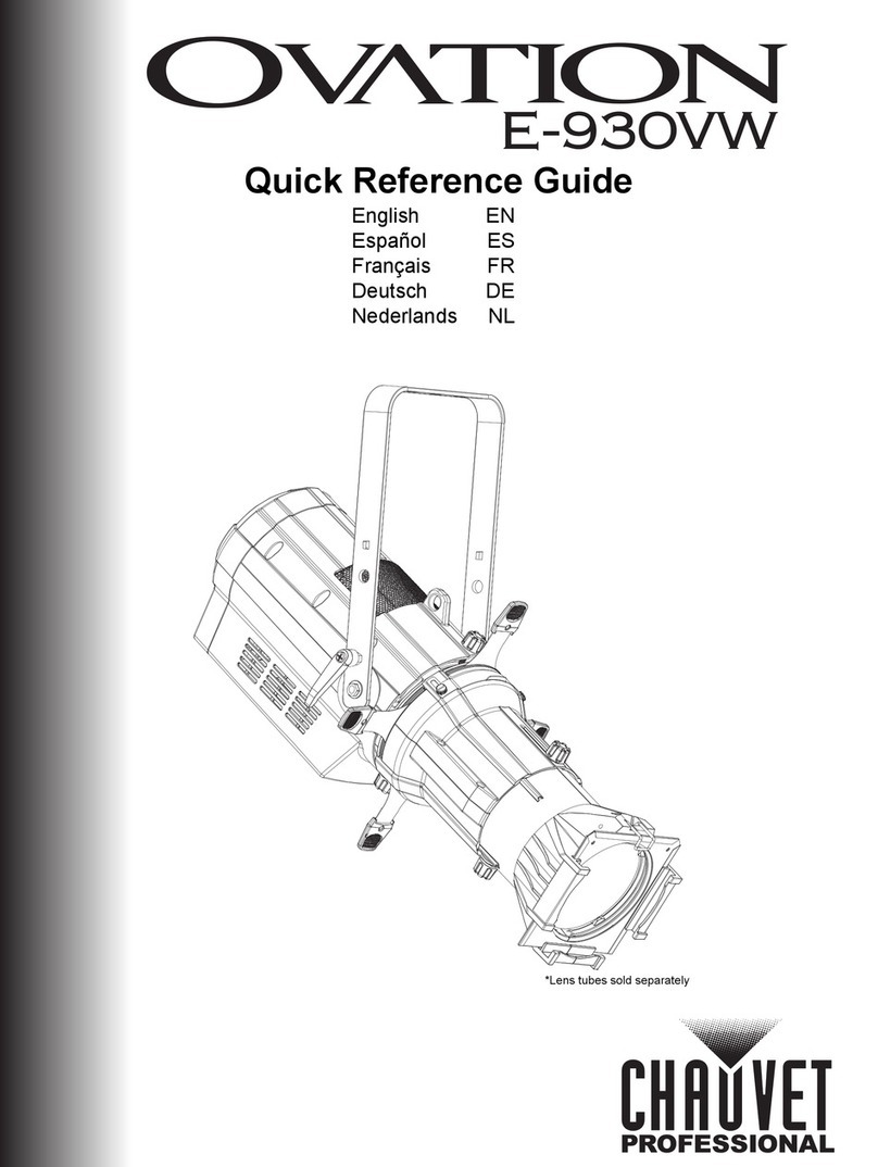 Chauvet OVATION E-930VW User manual Chauvet OVATION E-930VW User manual