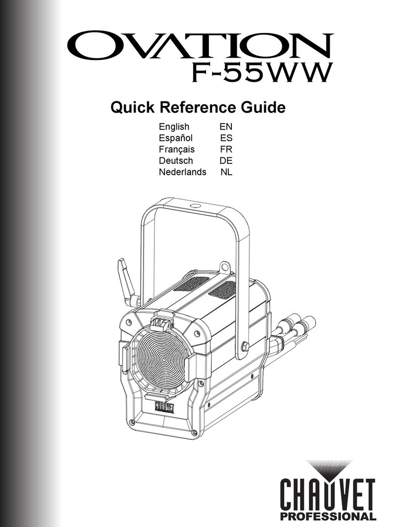 Chauvet Ovation F-55WW User manual
