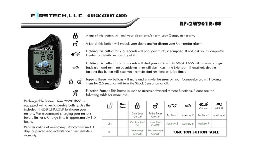 Firstech RF-2W901R-SS Technical manual