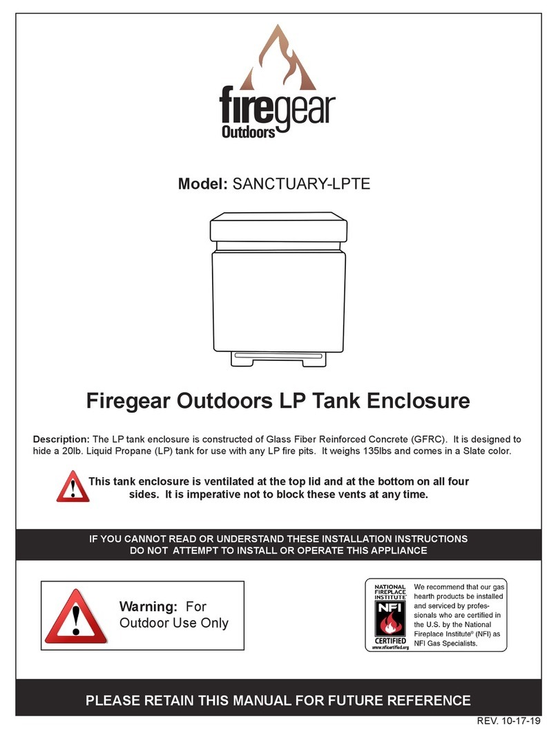 Firegear SANCTUARY-LPTE manual