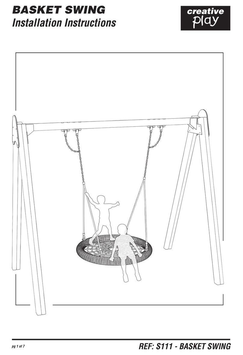 Creative Play BASKET SWING installation instructions