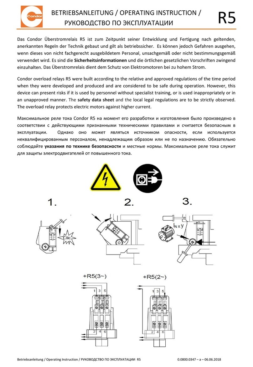Condor R5/1,5 User manual