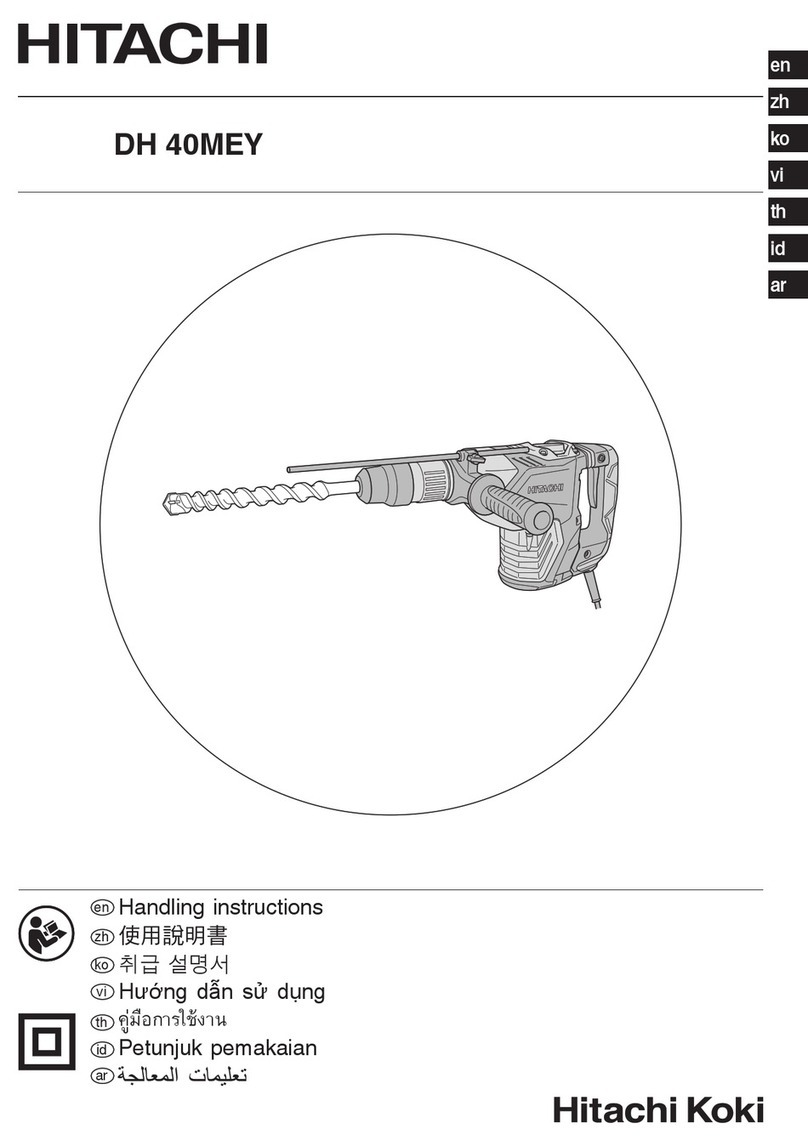 Hitachi DH 40MEY User manual Hitachi DH 40MEY User manual