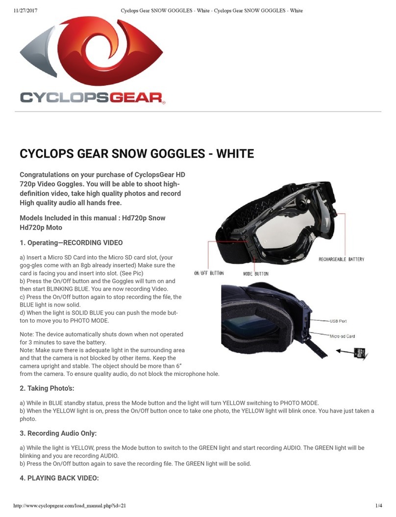 CyclopsGear Hd720p Snow manual CyclopsGear Hd720p Snow manual