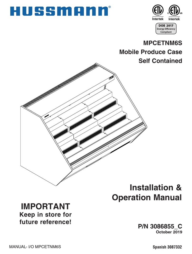 Hussmann MPCETNM6S User manual