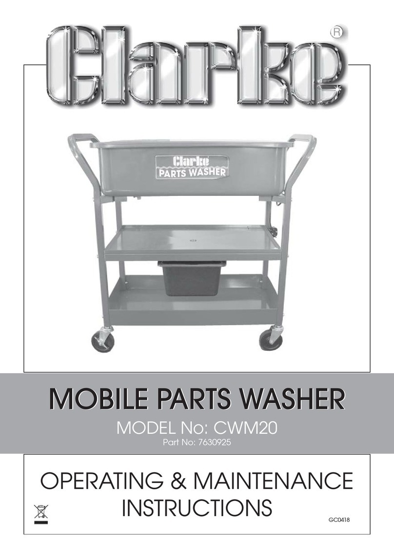 Clarke CWM20 Operating & maintenance instructions