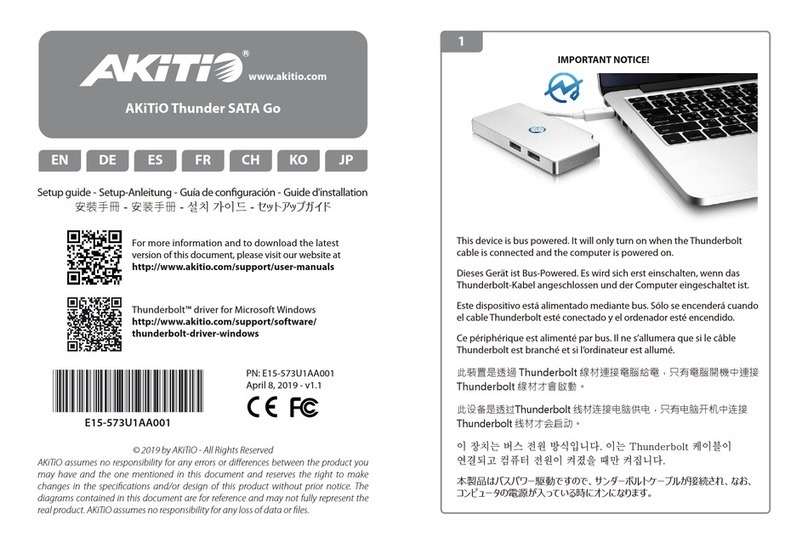 Akitio Thunder SATA Go User manual
