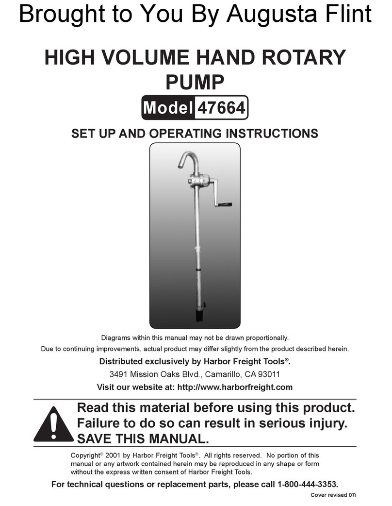 Harbor Freight Tools 47664 Set up and operating instructions