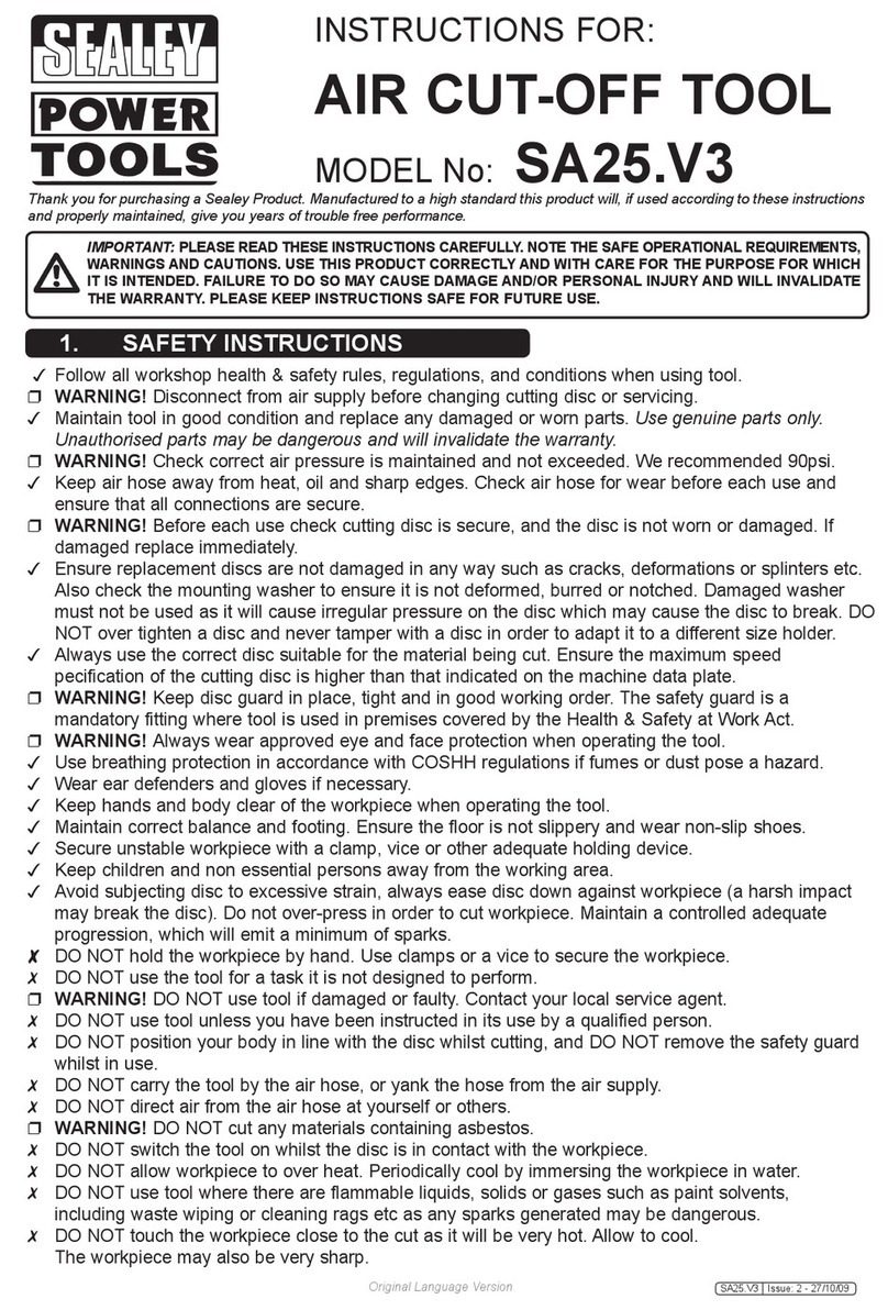 Sealey SA25.V3 User manual