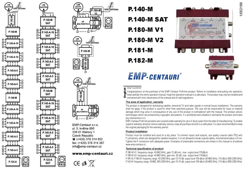 EMP-Centauri P.140-M instruction manual