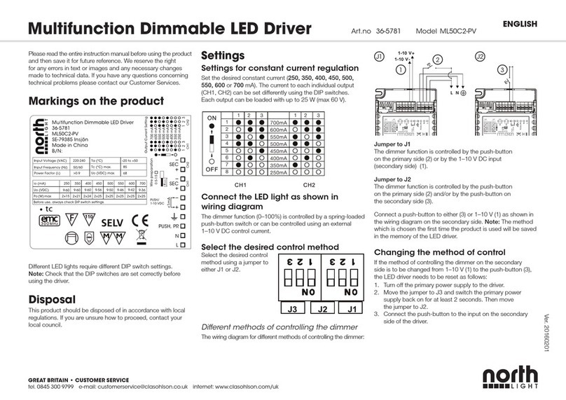North Light ML50C2-PV manual