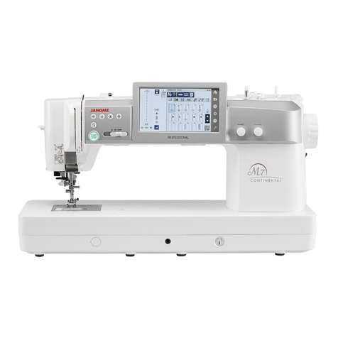 Janome Continental M7 Professional User manual