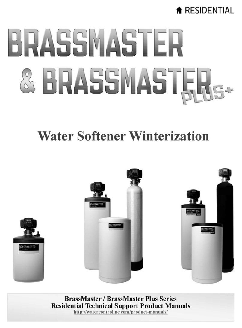 Water Control BrassMaster Series product manual Water Control BrassMaster Series product manual