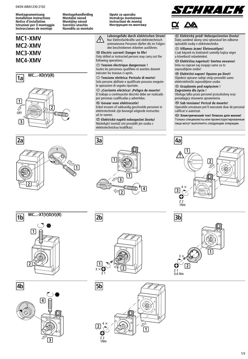 Schrack MC1-XMV User manual