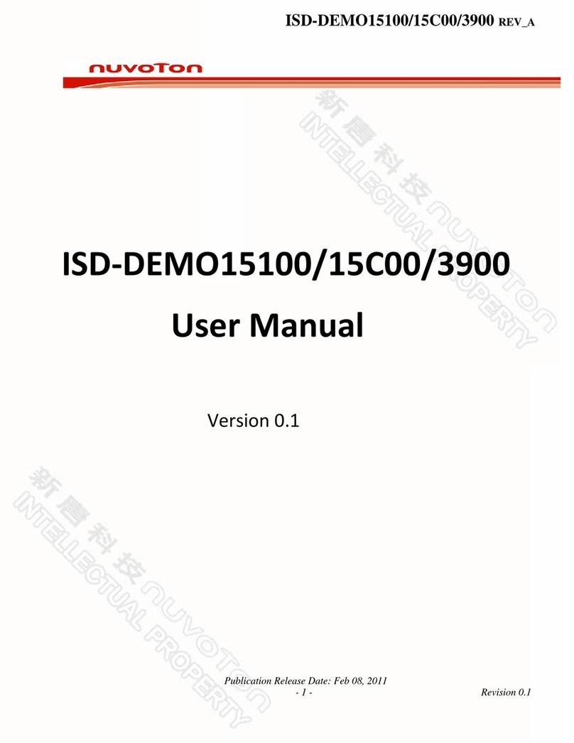 Nuvoton ISD-DEMO15100 User manual