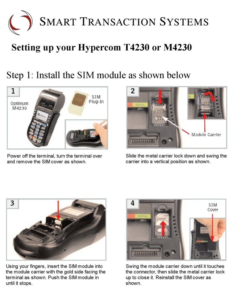 Hypercom M4230 User manual