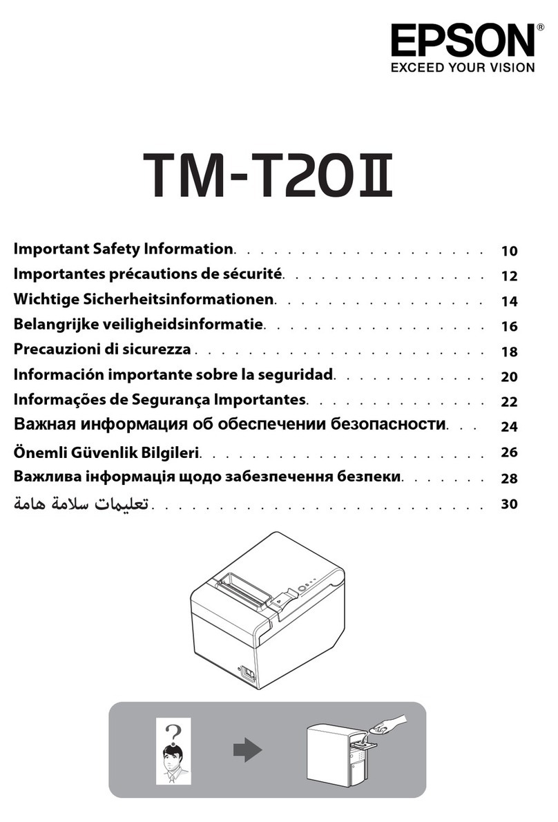 Epson TM-T20 II User manual
