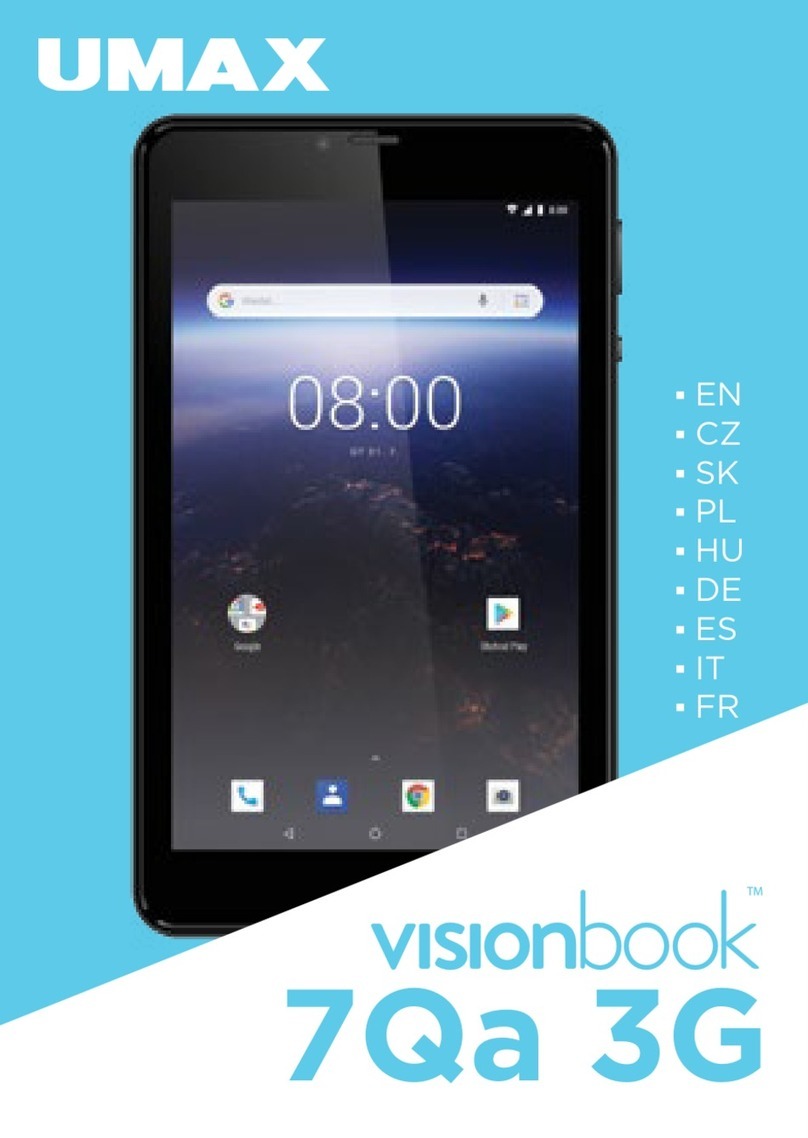 UMAX Technologies VisionBook 7Qa 3G quick guide