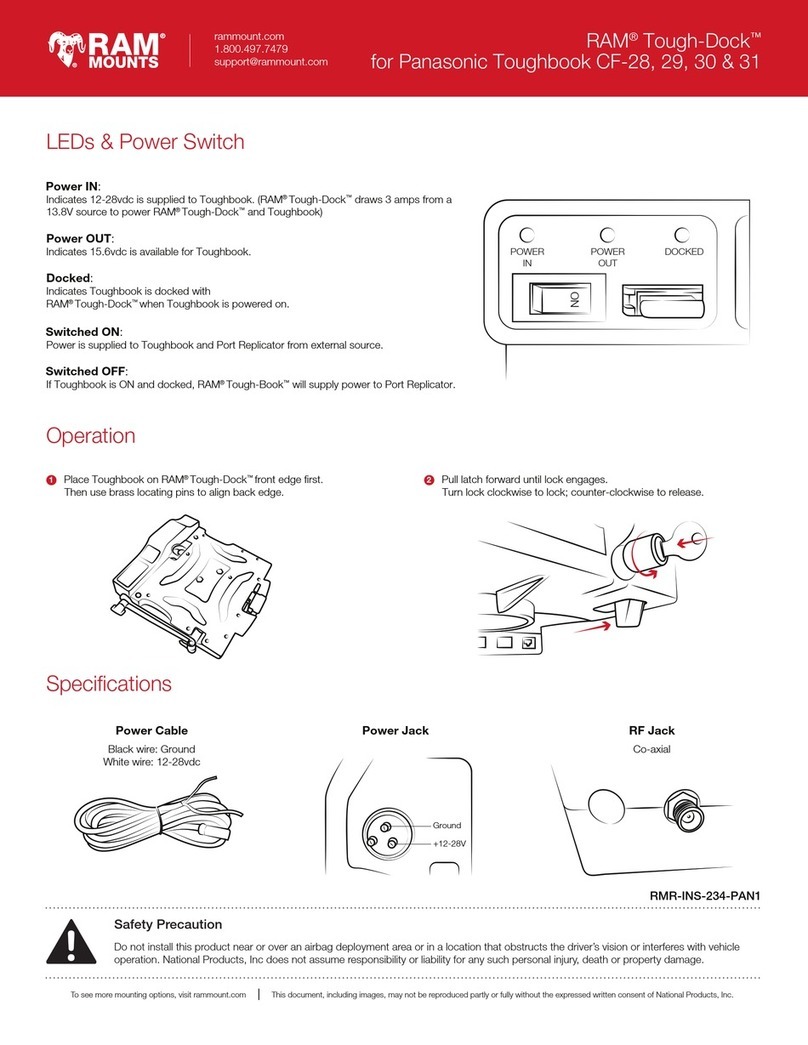Ram Mounts Tough-Dock User manual