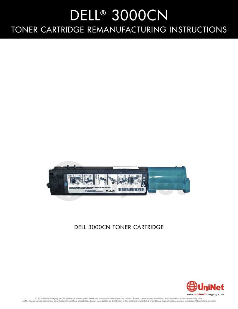 Dell 3000cn Color Laser Printer Remanufacturing instructions