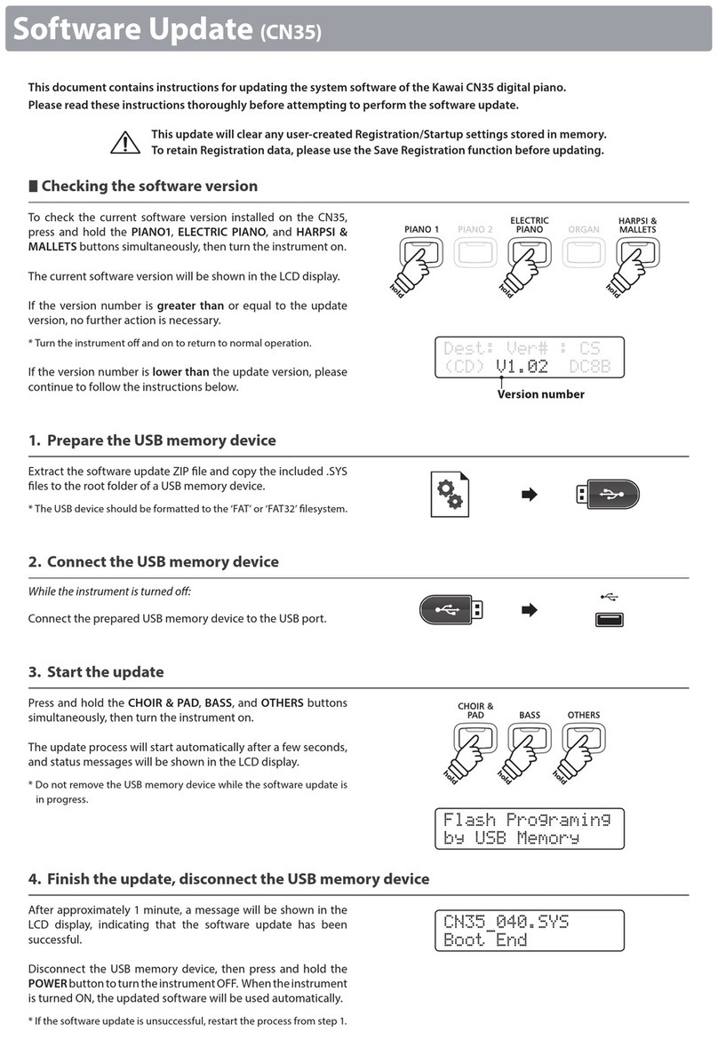 Kawai CN35 Technical manual