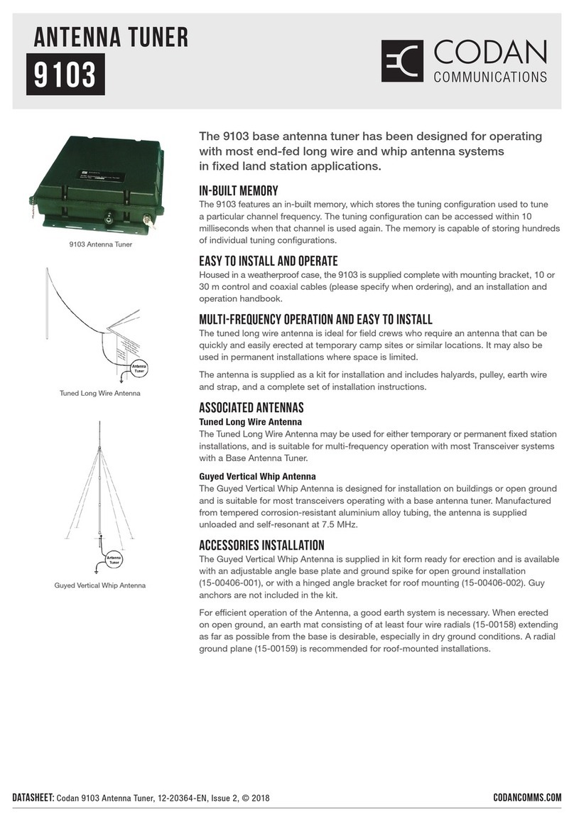 Codan 9103 User manual