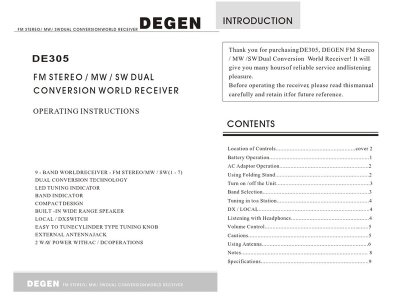 DEGEN DE305 operating instructions