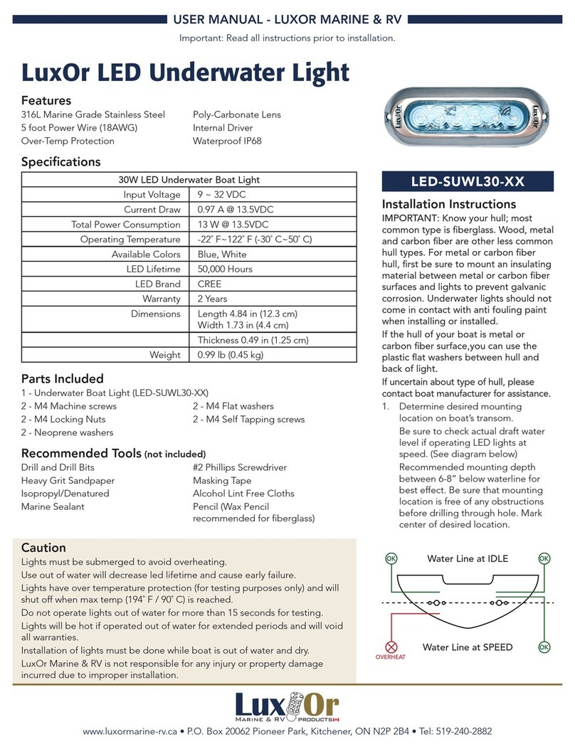 Luxor LED-SUWL30-XX user manual