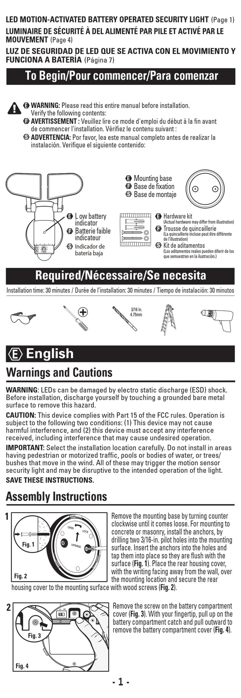 ecolight SE1049-BP2-02LF0-E user manual