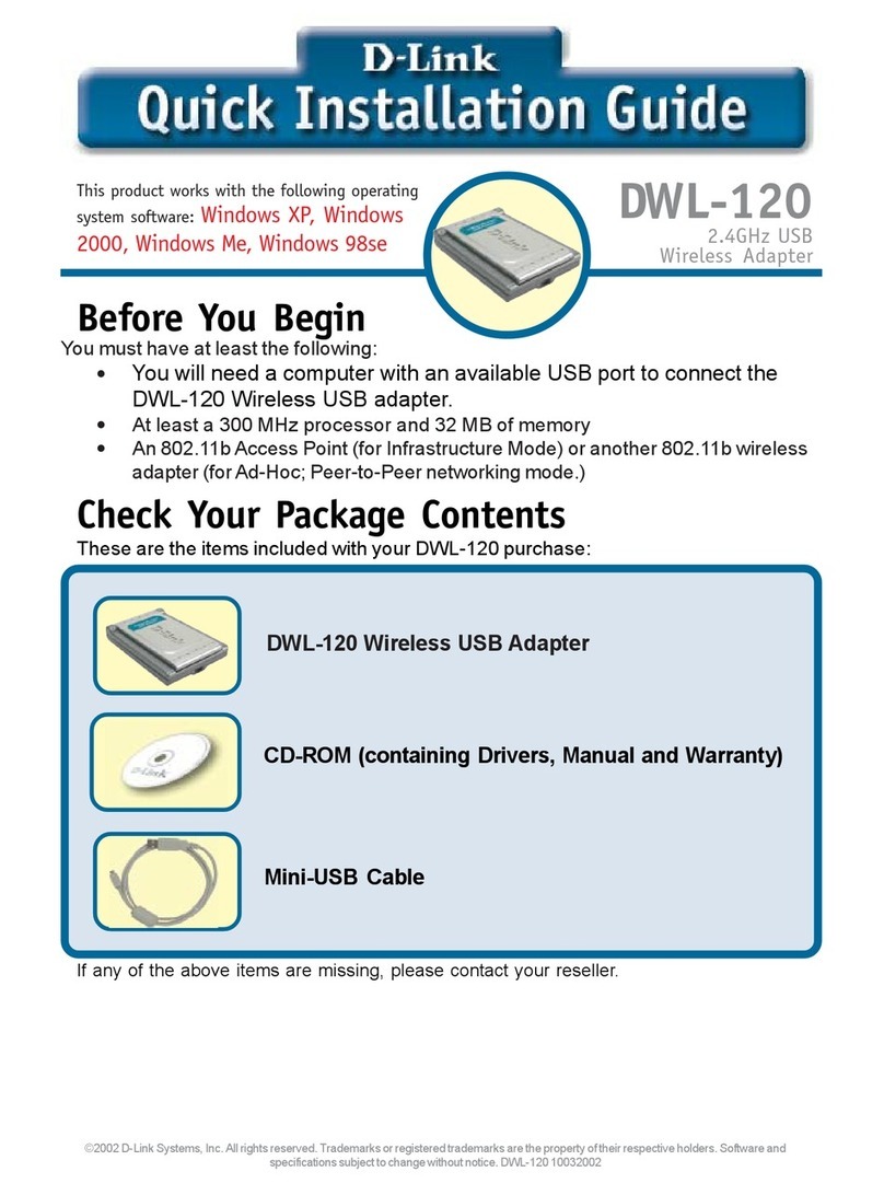D-Link Air DWL-120 User manual D-Link Air DWL-120 User manual