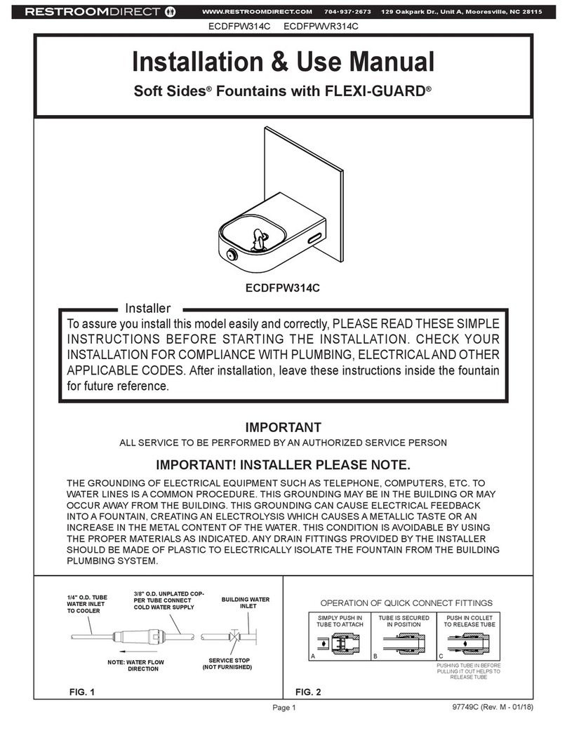 Elkay Soft Sides ECDFPW314C Instructions for use