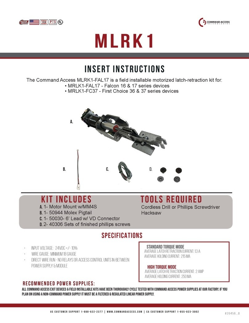 Command access MLRK1 Series Insert Instructions