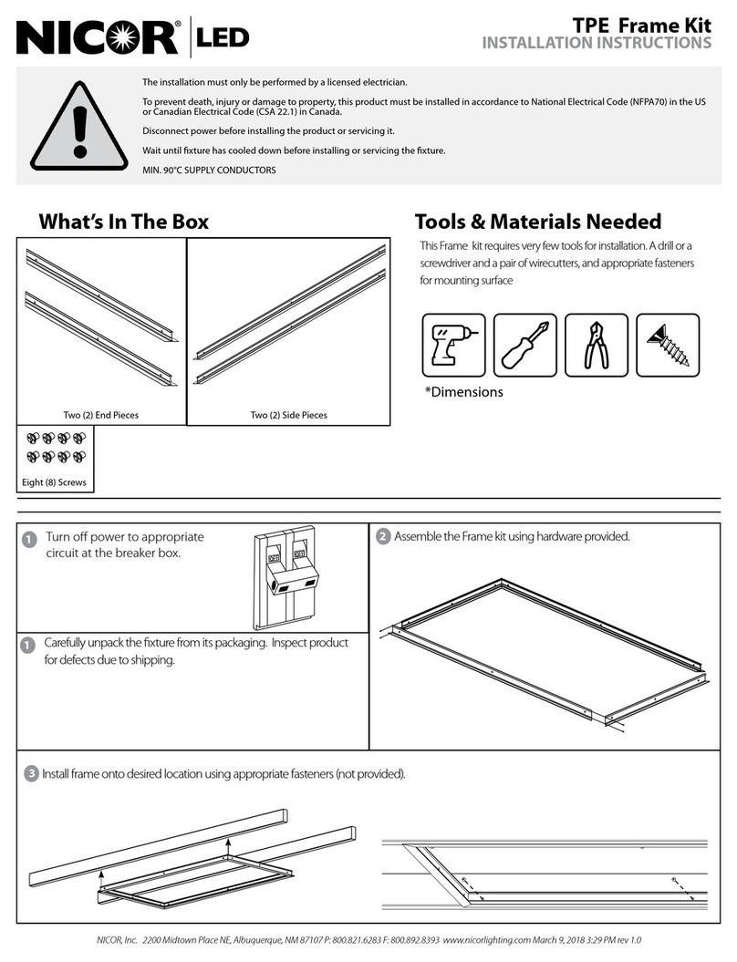 NICOR TPE Series User manual