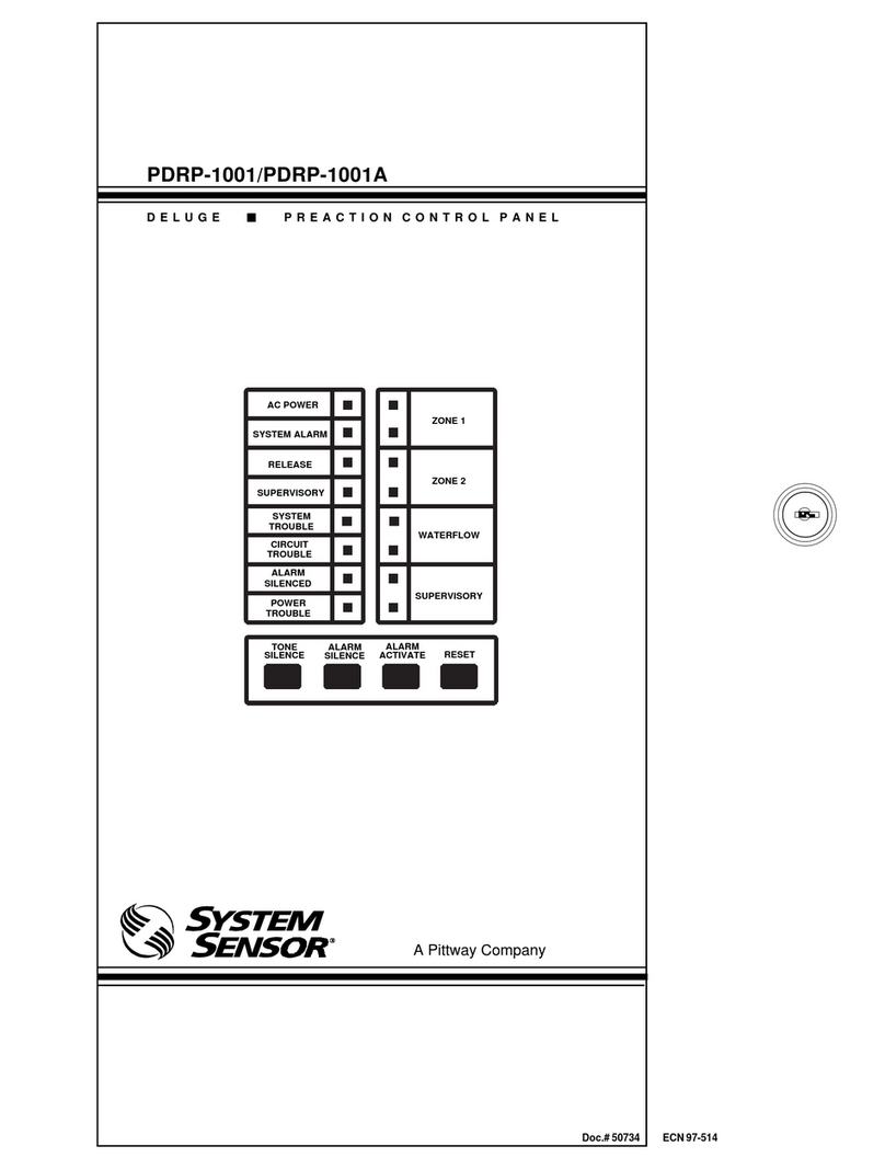Pittway System Sensor PDRP-1001 manual