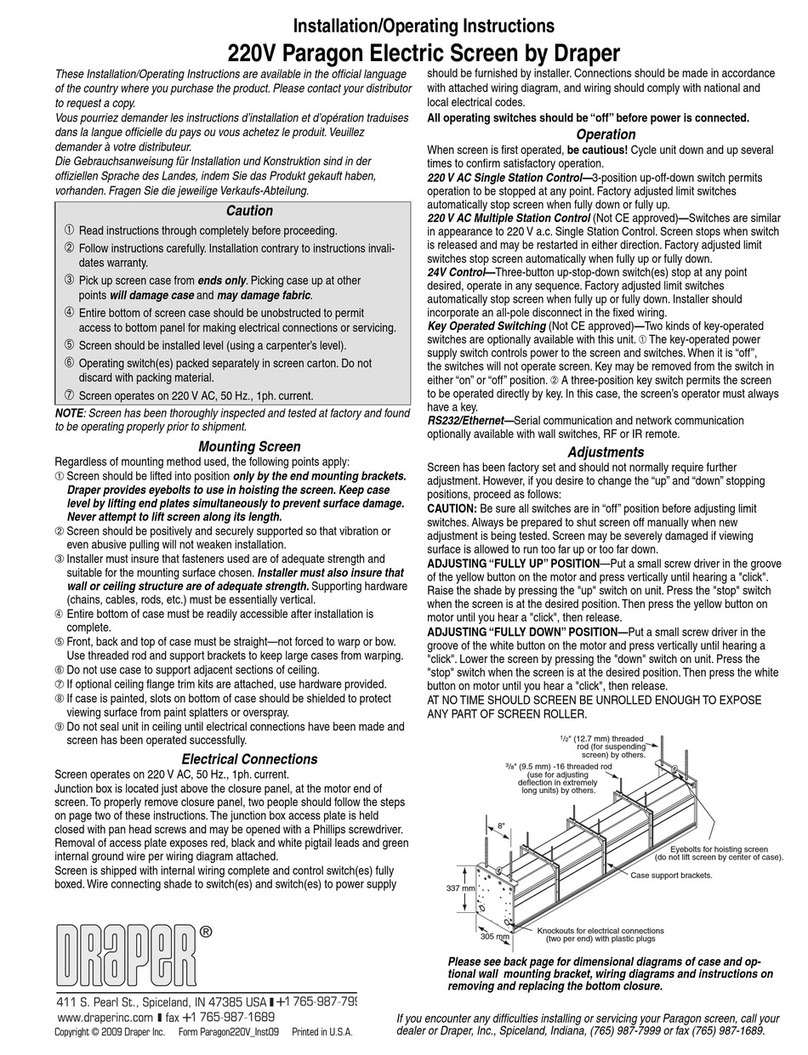Draper Paragon Manual