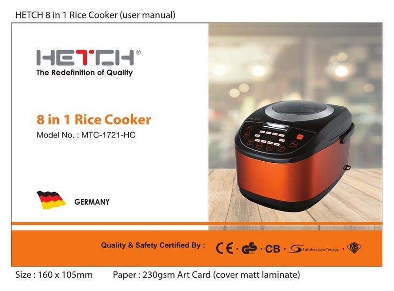 HETCH MTC-1721-HC Safety instructions