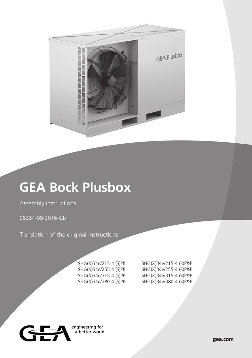 GEA Bock Plusbox SHG 34e/215-4 S P&P Series User manual