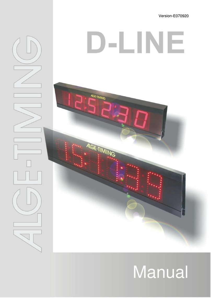 ALGE-Timing D-LINE Series User manual