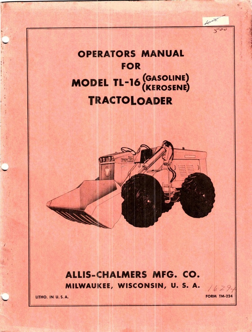 Allis-Chalmers TL-16 User manual