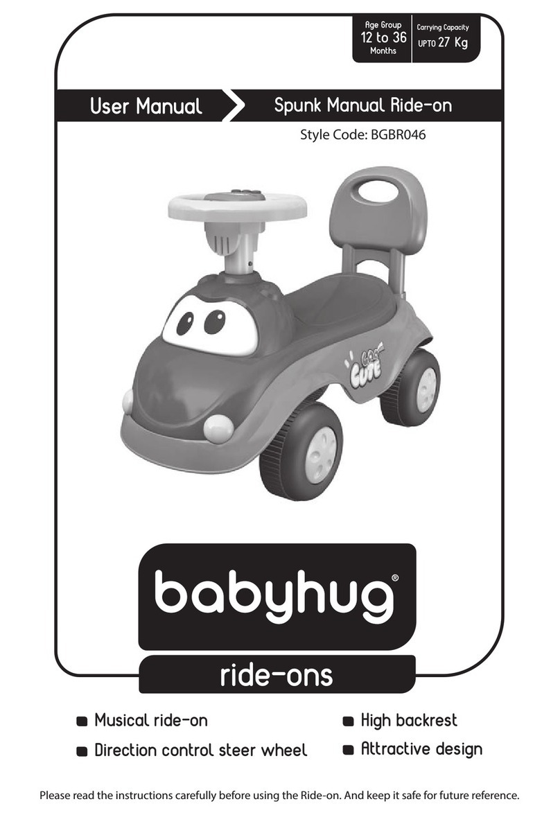 Babyhug Spunk Manual Ride-On user manual Babyhug Spunk Manual Ride-On user manual