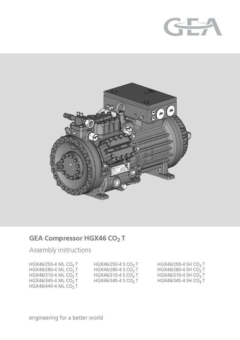 GEA HGX46/250-4 S CO2T Assembly instructions
