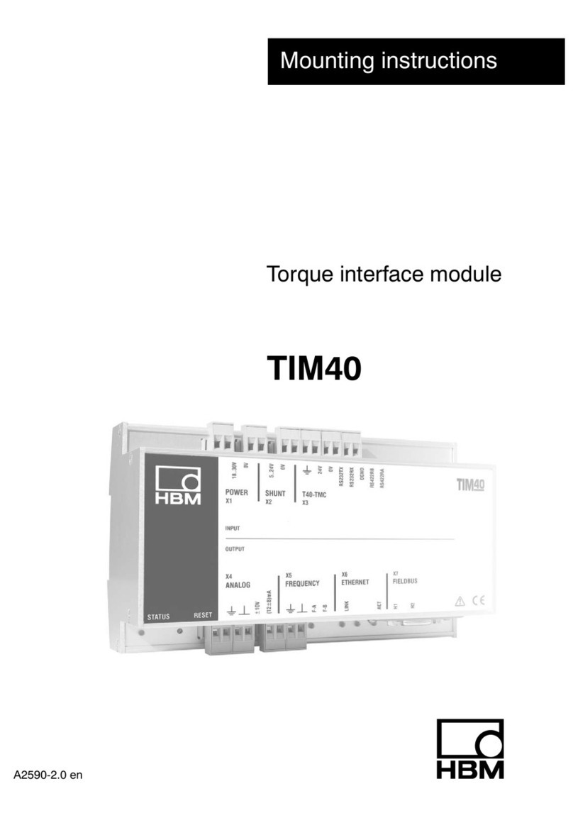 HBM TIM40 User manual